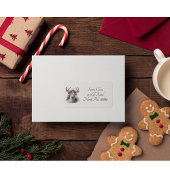 Rustikale Rentierweihnacht, Brauch Adressaufkleber