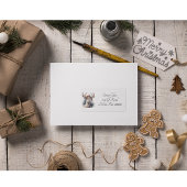 Rustikale Rentierweihnacht, Brauch Adressaufkleber