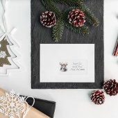 Rustikale Rentierweihnacht, Brauch Adressaufkleber