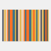 Rustikale Retro Moderne Kariert- & Streifenmuster Geschenkpapier Set (Vorderseite 2)