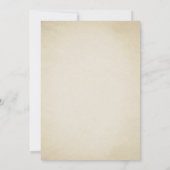 Rustikale Retro-Renten-GRILLEN Einladung (Rückseite)