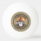 Rustikale Retro Tennessee Briefmarke Tischtennisball (Vorderseite)