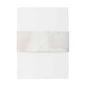 Rustikale Retro-Wasserfarbenhochzeit Einladungsbanderole (Rückseitenbeispiel)