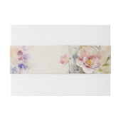 Rustikale Retro-Wildblumen Hochzeit Einladungsbanderole (Rückseitenbeispiel)