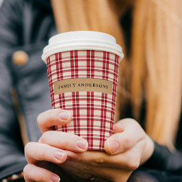 Rustikale Reverie | Aufnahme des Bauernhauses Rot  Pappbecher