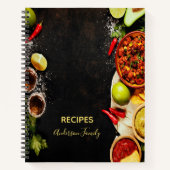 Rustikale Rezepte mexikanischer Küche Notizblock (Vorderseite)