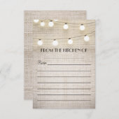 Rustikale Rezepturkarten mit Rupenreihen (Vorne/Hinten)