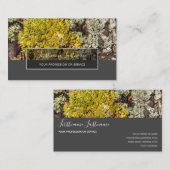 Rustikale Rinde Oberfläche graue Rechteck Streifen Visitenkarte (Vorne/Hinten)