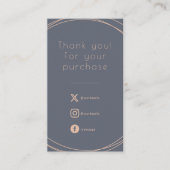 Rustikale Ringe, Einsteckkarte für Kundenbestellun Begleitkarte (Vorderseite)