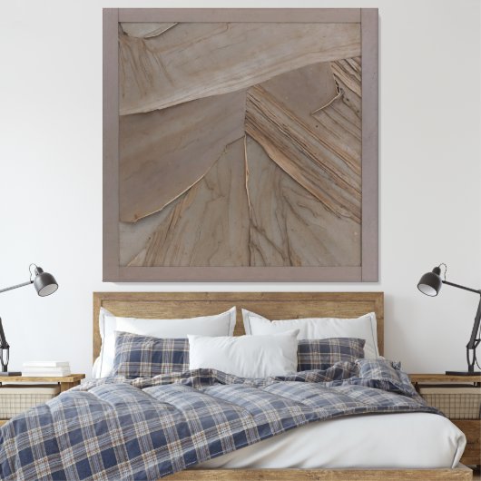 Rustikale Ripples Leinwanddruck (Insitu (Schlafzimmer))