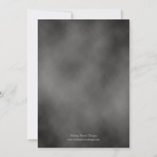 Rustikale Roastgeweih-GRILLEN-Engagement-Partei Einladung (Rückseite)