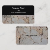 Rustikale "Rock Wall"-Visitenkarte Visitenkarte (Vorne/Hinten)