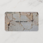 Rustikale "Rock Wall"-Visitenkarte Visitenkarte (Rückseite)