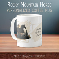 Rustikale Rocky Mountain Horse Silhouette Personal