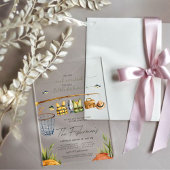 Rustikale Rolle spannend Fisherman Baby Dusche Acryleinladungen