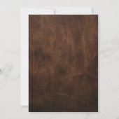 Rustikale Romance: Boots & Hat Couples Dusche Einladung (Rückseite)