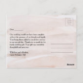 Rustikale Romantik Arrow and Heart Wedding Vielen  Postkarte (Rückseite)