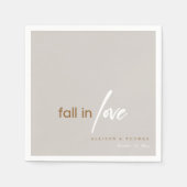 Rustikale Romantik: Einfache Herabsetzung in der L Serviette (Vorderseite)