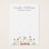 Rustikale Romantische Blume Dreifachstecker-Grafik (Vorderseite)