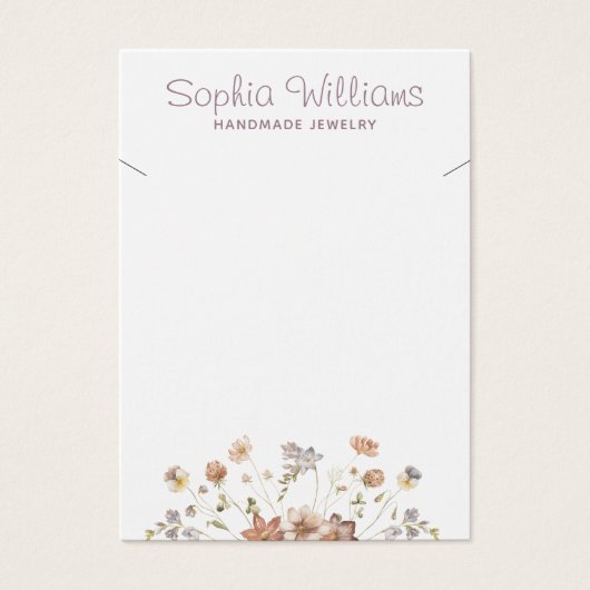 Rustikale Romantische Blume-Halskette (Vorderseite)