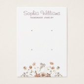 Rustikale Romantische Blume mit Doppelsteckerkarte (Vorderseite)