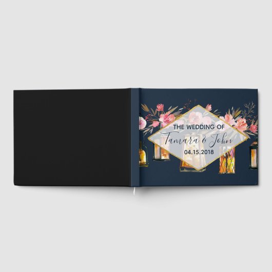 Rustikale romantische Hochzeit der Navy Gästebuch (Voll)