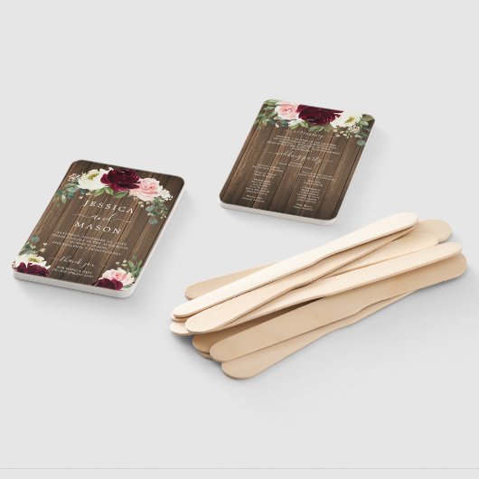 Rustikale romantische Hochzeitsfeier Fächer (Non-assembled)