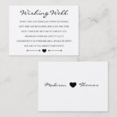 Rustikale romantische Hochzeitskarte Begleitkarte (Vorne/Hinten)