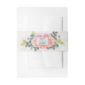 Rustikale romantische Rose | Einladungsbanderole (Vorderseite Beispiel)