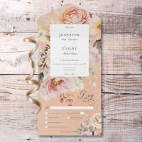 Rustikale Romantische Rose Rosa und Rosa Pfirsiche