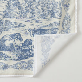 Rustikale Romantische Vintage Delft Blaue Fliesen  Wandteppich
