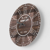 Rustikale römische Hausmärsche Große Wanduhr (Winkel)