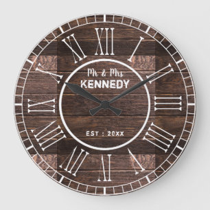 Rustikale römische Hausmärsche Große Wanduhr