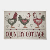 Rustikale Rooster Küche Fußmatte (Vorderseite)