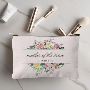 Rustikale rosa Blumen Geschenk für die Mutter der  Zubehörtasche