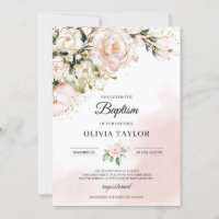Rustikale Rosa Blütengold Blume Boho Taufe