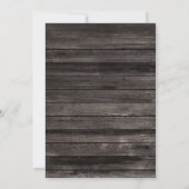 Rustikale rosa Creme Floral Geburtstag Dankeskarte (Rückseite)