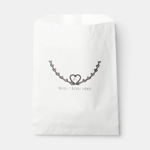 Rustikale rosa Herz Reben Brause Hochzeit individu Geschenktütchen