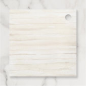 Rustikale Rosa Hütte Garden Wedding Geschenkanhänger (Rückseite)