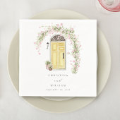 Rustikale Rosa Hütte Garden Wedding Serviette