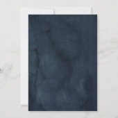 Rustikale rosa Navy Blumen-Spitze-Braut- Dusche Einladung (Rückseite)