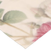 Rustikale Rosa Rose Tischdecke (Schrägansicht)