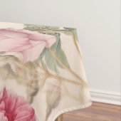 Rustikale Rosa Rose Tischdecke (Beispiel)