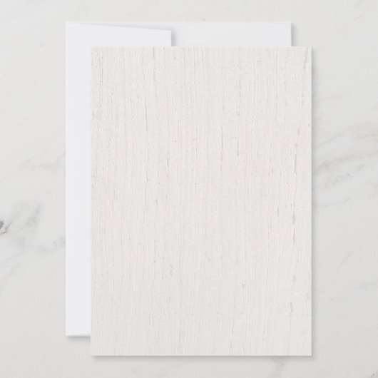 Rustikale Rosa-Weiß-Waldweide-Widmung Einladung (Rückseite)