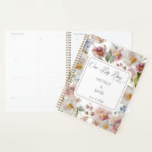 Rustikale Rosa Wildblumen Hochzeit Planer (Anzeige)