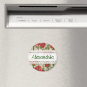 Rustikale Rose an der Spitze Personalisiert Magnet (In Situ (Geschirrspüler))