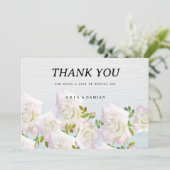 Rustikale Rose aus weißem Holz, rosa Minze Einladung (Stehend Vorderseite)