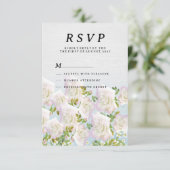 Rustikale Rose aus Weißholz, rosa Minze UAWG Einladung (Stehend Vorderseite)