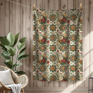Rustikale Rose Blanket Delikatesse Shabby Chic Sti Fleecedecke