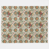 Rustikale Rose Blanket Delikatesse Shabby Chic Sti Fleecedecke (Vorderseite (Horizontal))